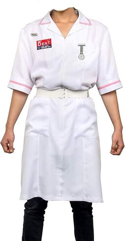 Adult Men Dent Joker’s Clown Nurse Coat Uniform Cosplay Costume Halloween Fancy Dress Make Up Suit Outfit in Saudi Arabia