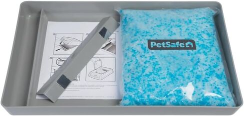 Official PetSafe ScoopFree Complete Reusable Tray - Includes 4.3 lb of Premium Blue Crystal Litter - Compatible with All PetSafe ScoopFree Complete Automatic Self Cleaning Litter Box System in Saudi Arabia