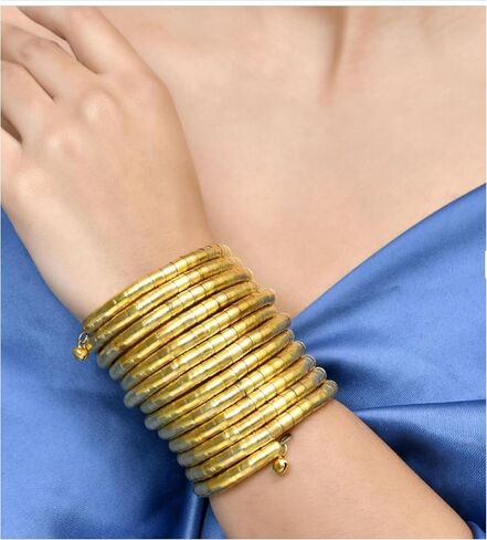 Inidan Gold Bangles Indian Handmade Ethnic Gold Cuff Kada Bracelet Bangles Jewelry in Saudi Arabia