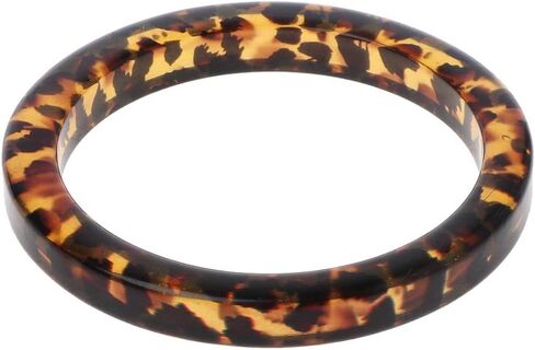 Lightweight Acrylic Bracelet Tortoiseshell Acrylic Bracelet Resin Brown Leopard Mottled Bangle in Saudi Arabia