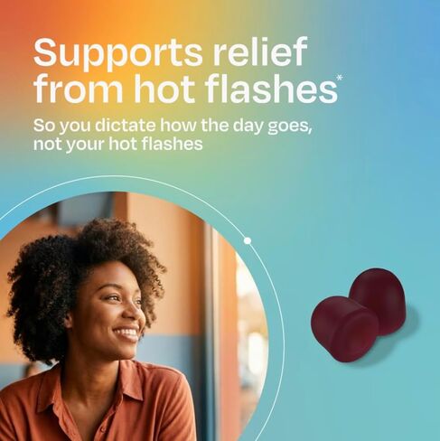 Amberen Keep Cool Menopause Supplement for Women, Feminine Care, with Pycnogenol® to Help Relieve Hot Flashes, Night Sweats and Support Positive Mood, Soy & Hormone Free, 60 Gummies, 30 Day Supply in Saudi Arabia