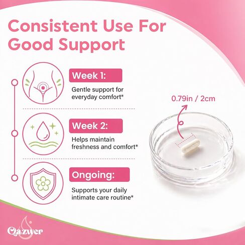 Vaginal Probiotics Suppositories for Women, Lactobacillus, NAC, Sodium Hyaluronate & Aloe Vera– pH Balance & Vaginal Health, Odor & Itch Support, 30 Count in Saudi Arabia