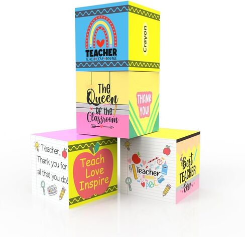 4 Pcs Teacher Appreciation Decoration Balloon Boxes Thank You Teacher Party Decorations for Teacher Appreciation Week Party Teacher Photo Prop Party Supplies in Saudi Arabia