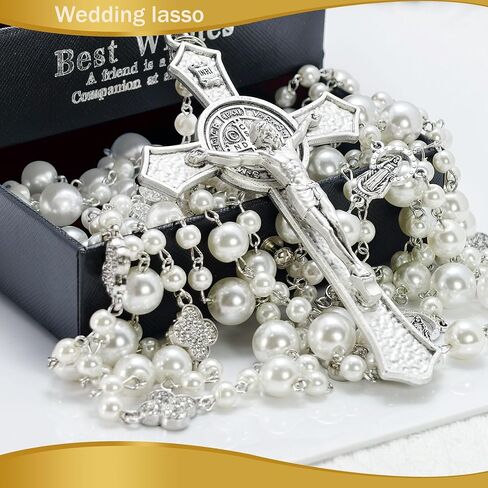 Arras Para Boda Catolica and Lazo Para Boda Catolica, Wedding Arras Coins and Lasso for Ceremony Catholic Gift, Wedding Set, Silver. in Saudi Arabia