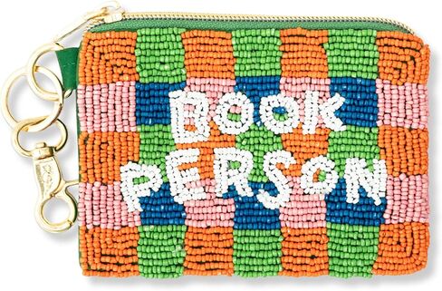 ban.do Beaded Zipper Pouch, Small Zip Pouch for Coins and Trinkets (Book Person) in Kuwait