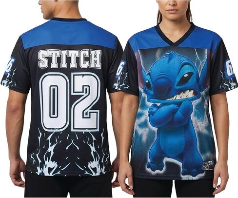 Disney Lilo and Stitch Unisex Jersey - Lightweight Short Sleeve Graphic Jersey Shirts for Women and Men in Kuwait