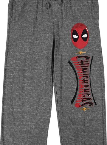 Bioworld Deadpool Chimichangas Men's Heather Gray Sleep Pants in Kuwait