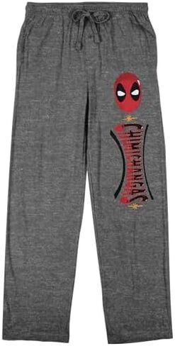 Bioworld Deadpool Chimichangas Men's Heather Gray Sleep Pants in Kuwait