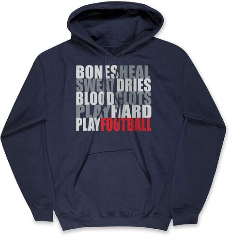 ChalkTalkSPORTS Football Standard Sweatshirt | Bones Saying | Youth and Adult Sizes in Kuwait