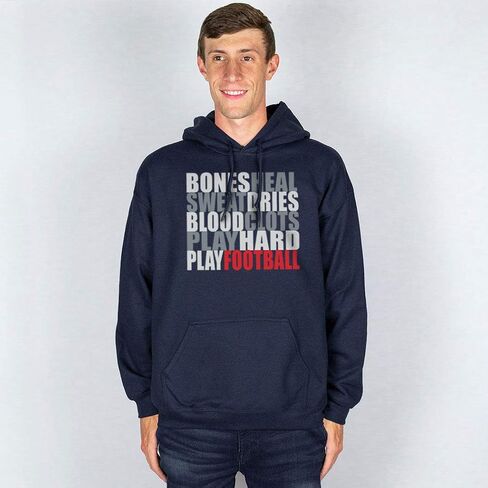 ChalkTalkSPORTS Football Standard Sweatshirt | Bones Saying | Youth and Adult Sizes in Kuwait