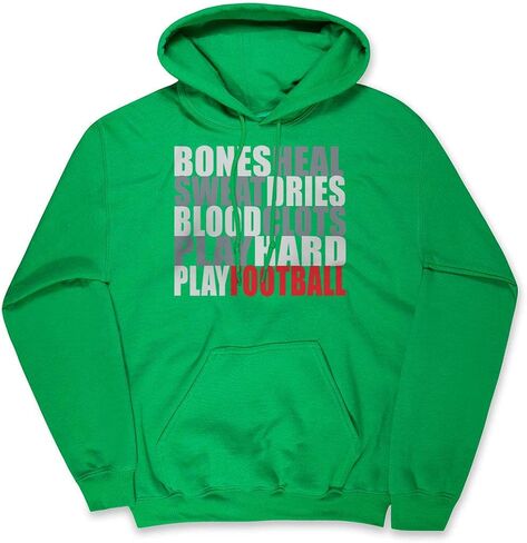 ChalkTalkSPORTS Football Standard Sweatshirt | Bones Saying | Youth and Adult Sizes in Kuwait