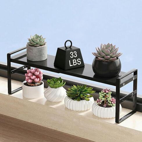 Over The Sink Shelf,Expandable Window Sill Shelf for Plants Small Tall Shelves Stackable Kitchen Organizer Shelves for Bathroom Kitchen Narrow Spaces Countertop in Saudi Arabia