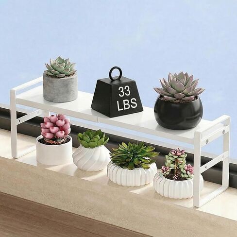 Over The Sink Shelf,Expandable Window Sill Shelf for Plants Small Tall Shelves Stackable Kitchen Organizer Shelves for Bathroom Kitchen Narrow Spaces Countertop in Saudi Arabia