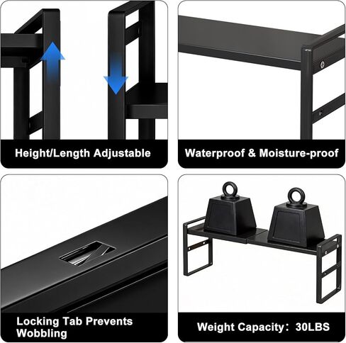 Over The Sink Shelf,Expandable Window Sill Shelf for Plants Small Tall Shelves Stackable Kitchen Organizer Shelves for Bathroom Kitchen Narrow Spaces Countertop in Saudi Arabia
