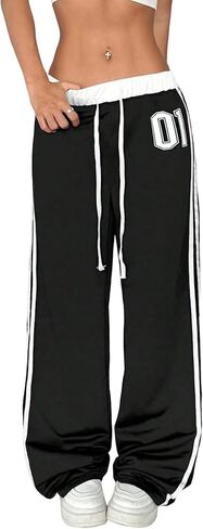 Mrskoala Women Wide Leg Pants Casual Flowy Palazzo Sweatpants Travel Beach Vacation Outfits in Saudi Arabia