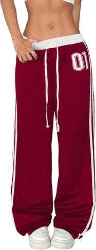 Mrskoala Women Wide Leg Pants Casual Flowy Palazzo Sweatpants Travel Beach Vacation Outfits in Saudi Arabia