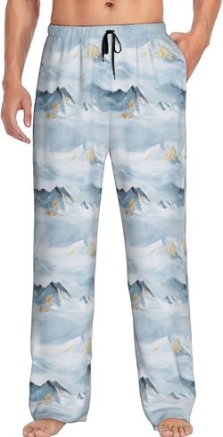 Men'S Comfy Pajama Pants Stretch Sleepwear Lounge Pants With Pockets & Drawstring in Saudi Arabia