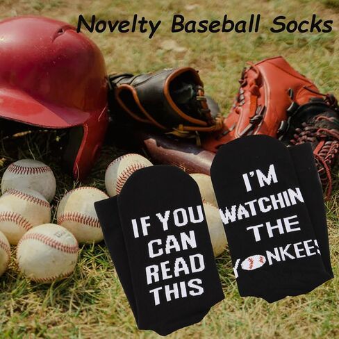 TSOTMO Baseball Team Merch Socks Baseball Gift Baseball Sports Novelty Socks Gift For Men Baseball Gift in Kuwait