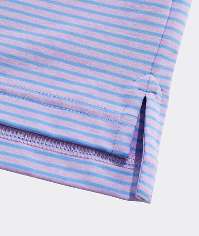 قميص Vineyard Vines الرجالي Performance Bradley Stripe Sankaty Polo، أرجواني/نسيم المحيط، XL in Kuwait