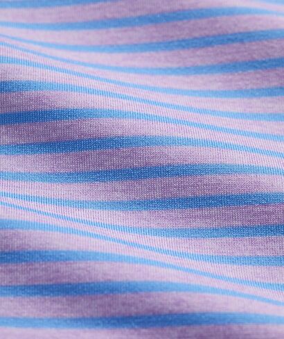 قميص Vineyard Vines الرجالي Performance Bradley Stripe Sankaty Polo، أرجواني/نسيم المحيط، XL in Kuwait
