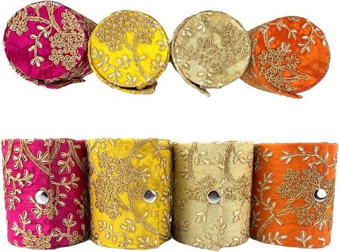 LOVENSPIRE Bangle Organizing Box for Women and Girls Bulk Assorted Jewellery Storage Bag Beautiful Embroidered Bangle Case Indian Pakistani Wedding Favor Bridesmaid Gift in Saudi Arabia
