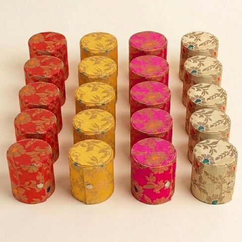 LOVENSPIRE Bangle Organizing Box for Women and Girls Bulk Assorted Jewellery Storage Bag Beautiful Embroidered Bangle Case Indian Pakistani Wedding Favor Bridesmaid Gift in Saudi Arabia