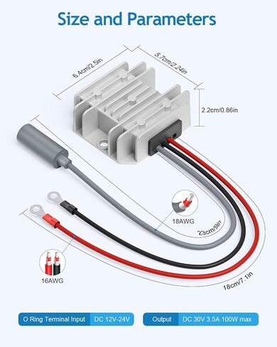 Starlink Mini 12V Adapter,12V/24V to 30V 3.5A DC Step Up Converter Starlink Mini Power Supply Adapter with Battery O-Ring Cable,Waterproof DC Port,9-28V Input,No Voltage Drop for Truck RV Accessorie in Saudi Arabia