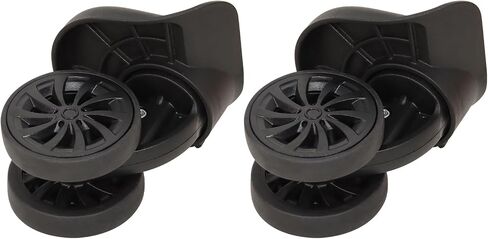 Universal Removable Luggage Wheel Replacement, Black in Saudi Arabia