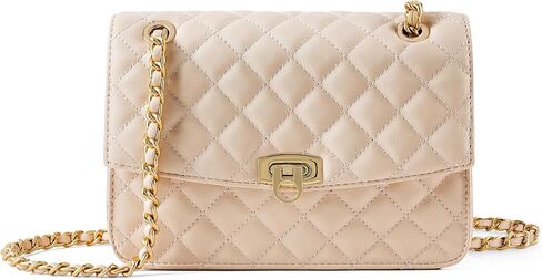 Quilted Crossbody Purse for Women Trendy Ladies Shoulder Bag Small Purse with Gold Chain Designer Purses in Saudi Arabia