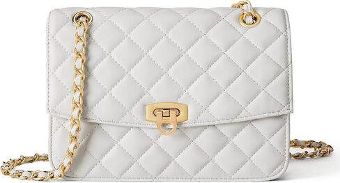 Quilted Crossbody Purse for Women Trendy Ladies Shoulder Bag Small Purse with Gold Chain Designer Purses in Saudi Arabia
