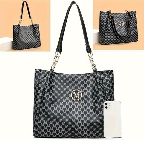 Fashion Women's Shoulder Bag Handbag Foldable-Black in Saudi Arabia