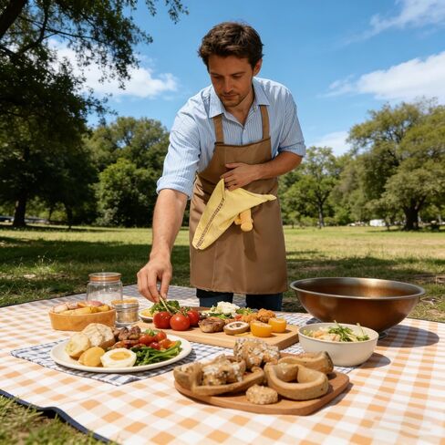 Chef's Prank Apron, Creative Prank Aprons for Men,Funny The Ultimate Gag Gift, Surprise Hiding In The Pocket Gifts in Kuwait