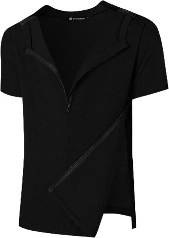 Full Open Two-Way Zipper Shoulder Surgery Shirts for Men, Post Op Recovery Shirt for Rotator Cuff Sling Use in Saudi Arabia