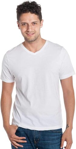 Ably Apparel Jamison Men's V-Neck Tee | Repels Liquids, Stains, and Odors in Saudi Arabia