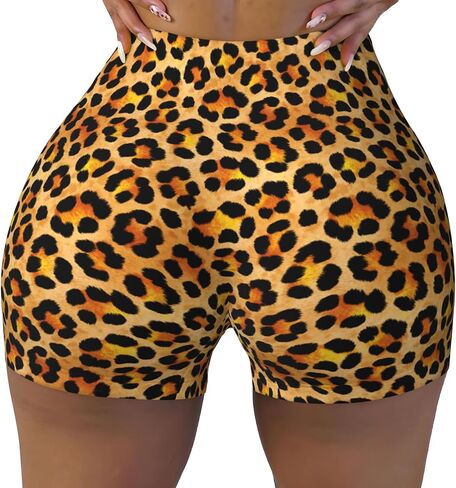 Women's High Waist Workout Shorts Zebra Prints Athletic Yoga Sports Shorts for Running Hiking Biker Gym Biker in Saudi Arabia