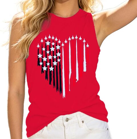 4th of July Tank Tops Women-Bow Patriotic Tank Top USA 250 Anniversary Shirt Red White Blue Bow Sleeveless Tops in Kuwait
