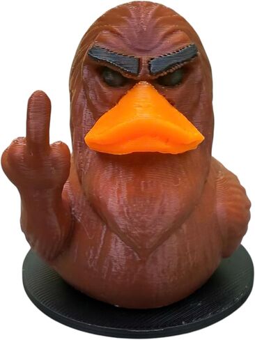 Bigfoot Duck Figurine - Gift for White Elephant or Halloween – Funny Duck Gift for Jeep Owners, Cruise Travelers & Mythical Creature Fans - 3D Printed Meme Cryptid Collectible for Dashboard, Desk in Saudi Arabia