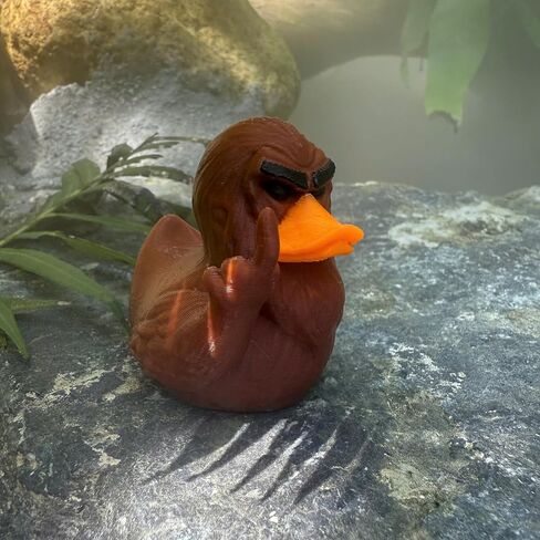 Bigfoot Duck Figurine - Gift for White Elephant or Halloween – Funny Duck Gift for Jeep Owners, Cruise Travelers & Mythical Creature Fans - 3D Printed Meme Cryptid Collectible for Dashboard, Desk in Saudi Arabia