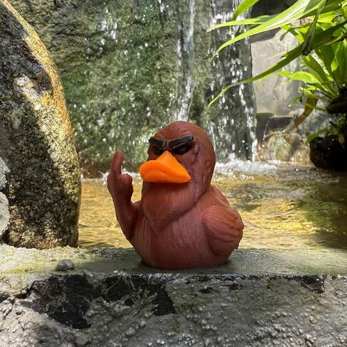 Bigfoot Duck Figurine - Gift for White Elephant or Halloween – Funny Duck Gift for Jeep Owners, Cruise Travelers & Mythical Creature Fans - 3D Printed Meme Cryptid Collectible for Dashboard, Desk in Saudi Arabia