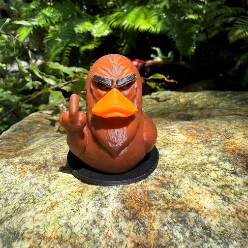 Bigfoot Duck Figurine - Gift for White Elephant or Halloween – Funny Duck Gift for Jeep Owners, Cruise Travelers & Mythical Creature Fans - 3D Printed Meme Cryptid Collectible for Dashboard, Desk in Saudi Arabia