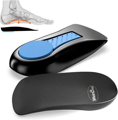 Heel Cushion Cups with Arch Support - (FSA or HSA eligible) Welnove Gel Heel Cushion for Plantar Fasciitis Relief, Heel Pain, Achilles Tendonitis, Heel Spur, Heel Support for Women 9.5-13 & Men 8.5-12 in Kuwait