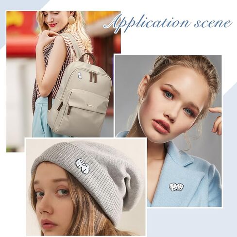 SUPERFINDINGS 12Pcs Dice Brooch Pins 1.45cm Funny Brooch Enamel Lapel Pin Backpacks Hat Pins Billiard Lovers Lapel Badge for Bags Clothes Button Pin Novelty Jewelry Gifts in Kuwait