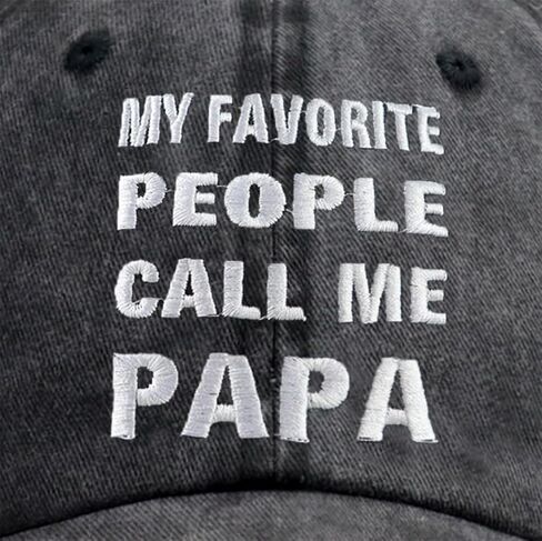 Papa Hats for Men, Father’s Day Birthday Gifts from Daughter Son, Adjustable Cotton Daddy Baseball Cap for Grandpa Husband Uncle in Saudi Arabia