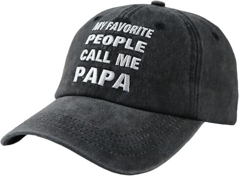Papa Hats for Men, Father’s Day Birthday Gifts from Daughter Son, Adjustable Cotton Daddy Baseball Cap for Grandpa Husband Uncle in Saudi Arabia