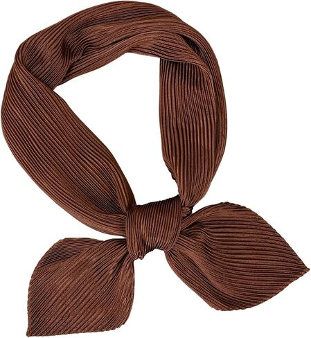 SweatyRocks Women's Large Square Satin Head Scarf Textured Hair Bandana Fashion Hair Scarfs in Kuwait