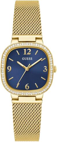 GUESS Gold-Tone Rounded Crystal Analog Watch in Saudi Arabia