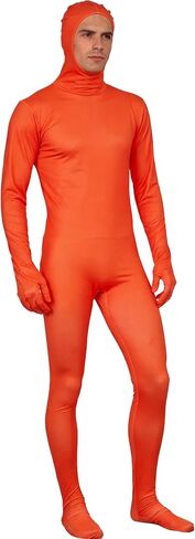Oakamy Open Face Bodysuit Costume Adult Cosplay Stretchy Jumpsuit Zipper Outfit for Men Women Halloween Body Suit in Saudi Arabia
