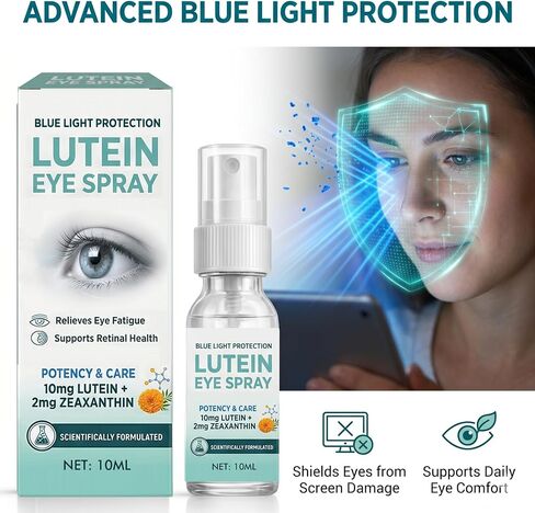 Lutein Eye Care Spray — Enriched with Lutein, Marigold, and Vitamin E, Gentle Care for Your Eyes. 10ml in Kuwait