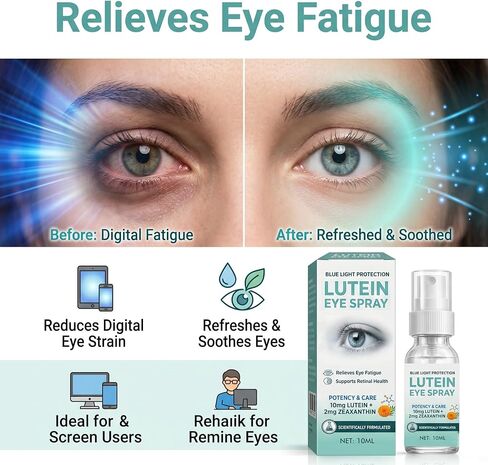 Lutein Eye Care Spray — Enriched with Lutein, Marigold, and Vitamin E, Gentle Care for Your Eyes. 10ml in Kuwait