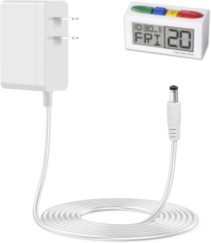 Reminder Alarm Power Adapter Compatible with MEDCENTER Pill Reminder Talking Alarm Clock Replacement Battery Charger Cord in Kuwait